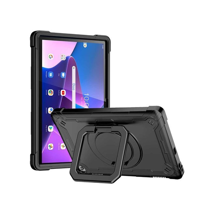 Husa pentru copii Lenovo Tab B10 3rd Gen, 10.1", cu stand rotabil