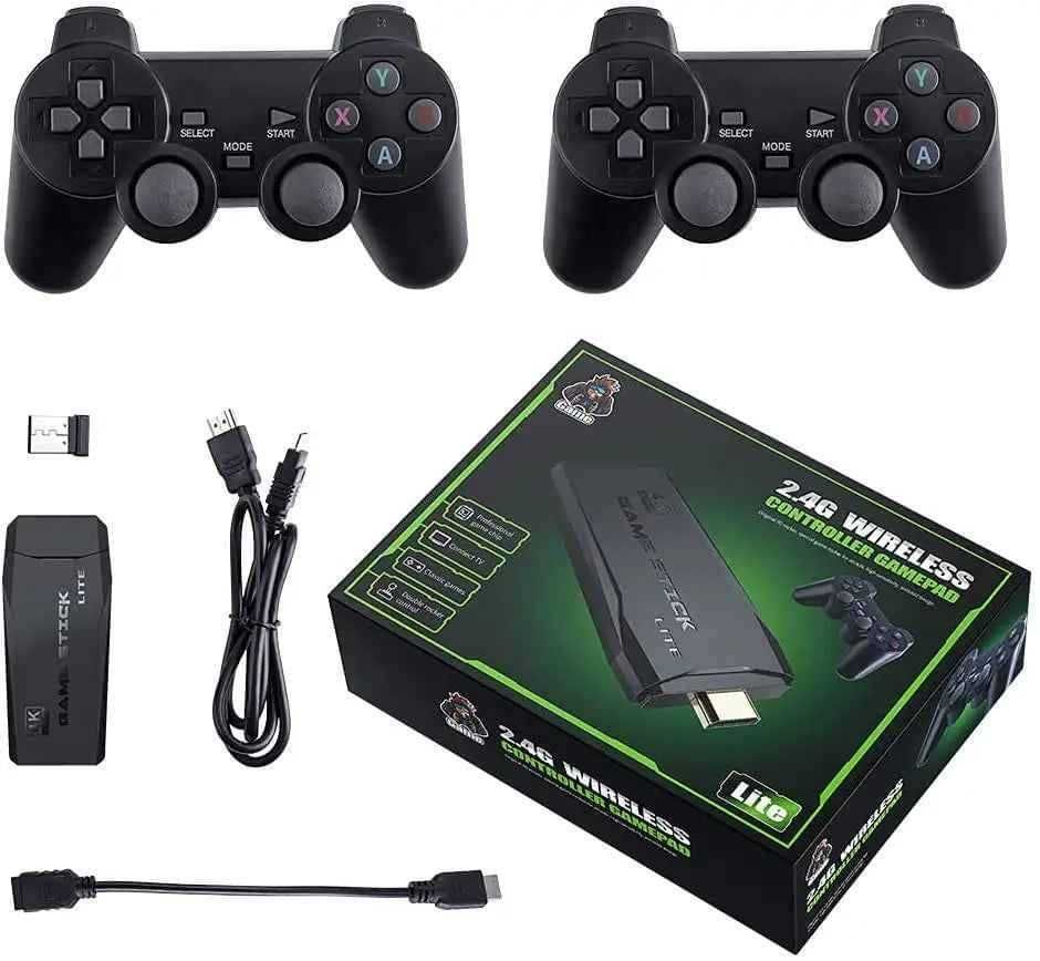 Consola mini jocuri retro M8 Full HD, 2 controllere wireless 2.4G