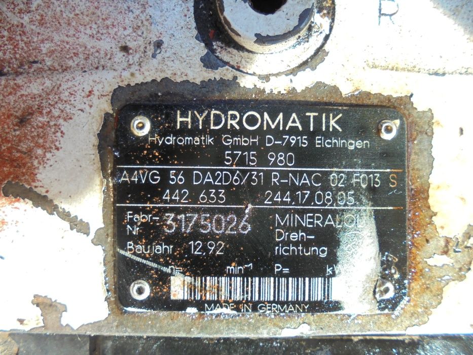 Pompa Hydromatik A4VG56DA2D6