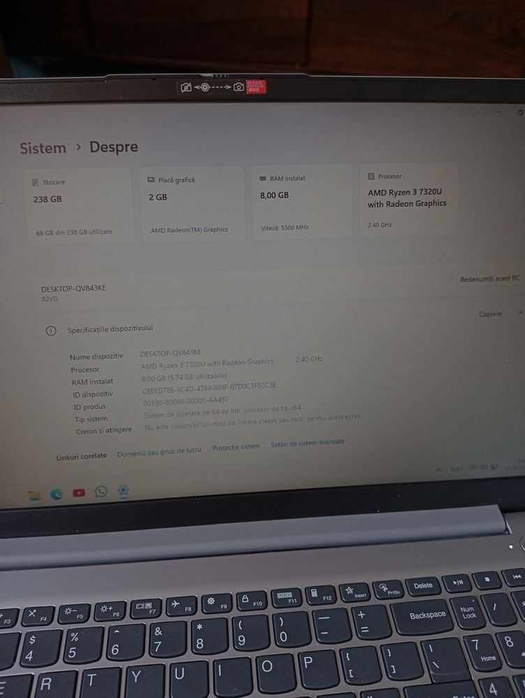 Vând  Laptop Lenovo ca nou