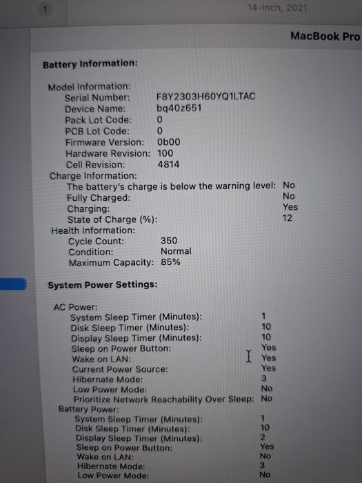 Продавам личния ми Macbook PRO 14 M1 PRO, 16gb ram, 512 ssd