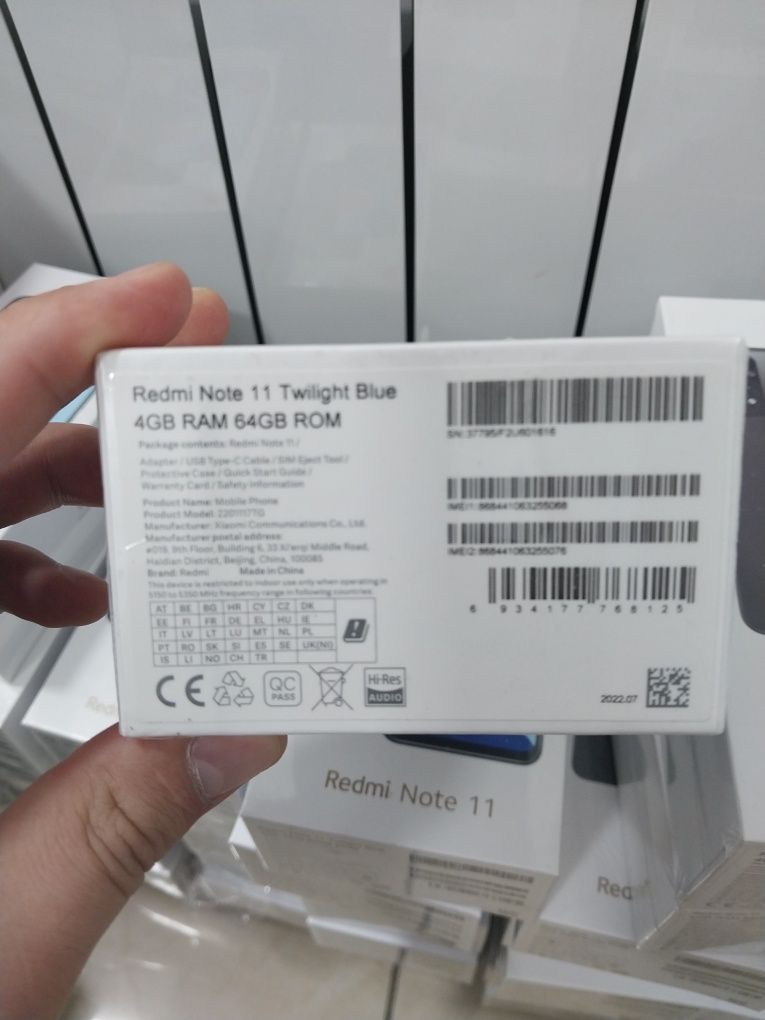 Продаётся Xiaomi Redmi Note 11 4/64GBСиний, Голубой