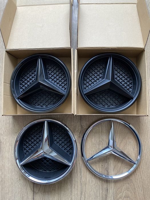 Emblema Semn Logo Grila Fata Radiator Mercedes A B C Class W205 CLA GL