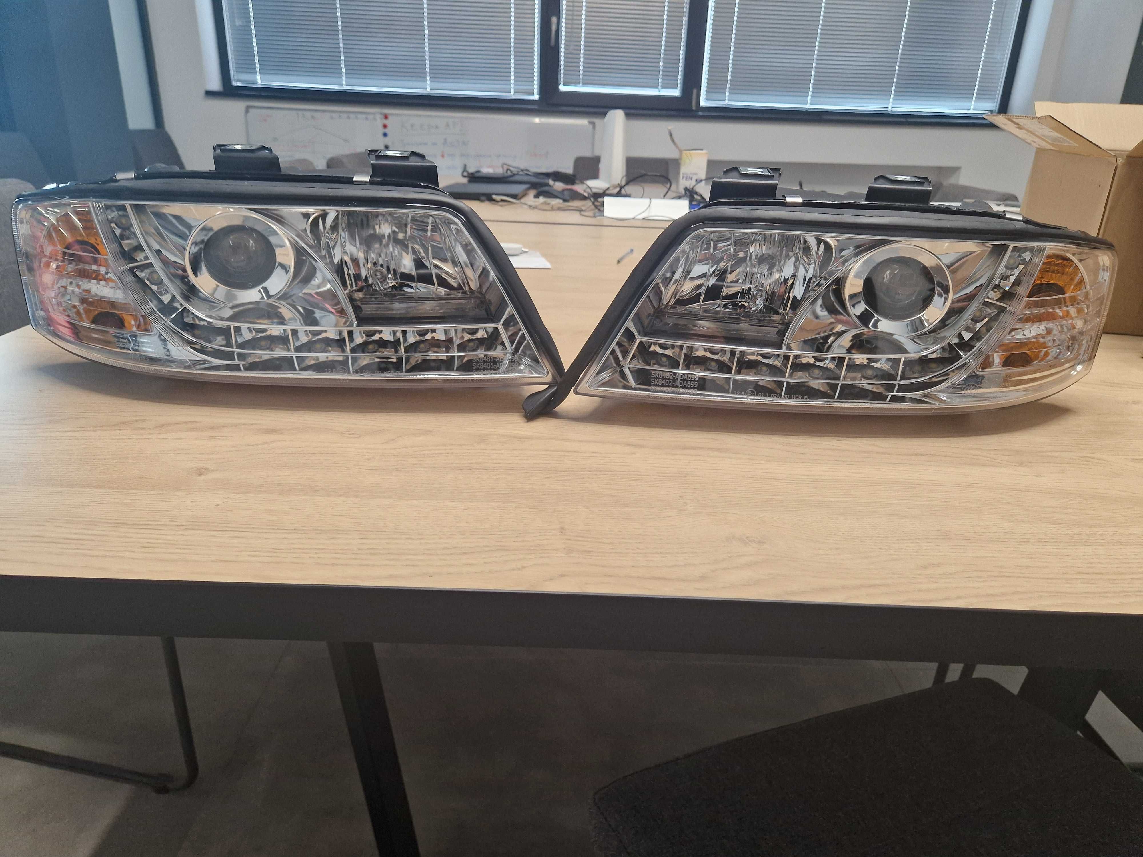Комплект фарове дневни LED TFL оптика Audi A6 тип 4B 97-01 хром