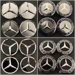 Set Capace Roti/Jante Aliaj Mercedes Albastru 75mm A C E S CLA/CLK