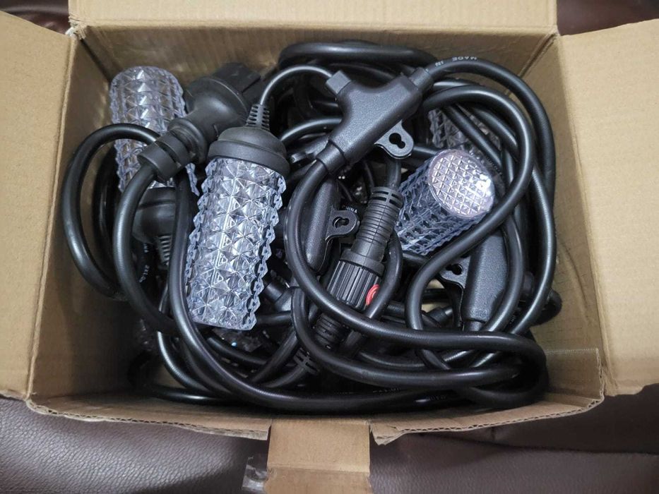 Ghirlanda interior/exterior 10m 10bec 220v, alb cald