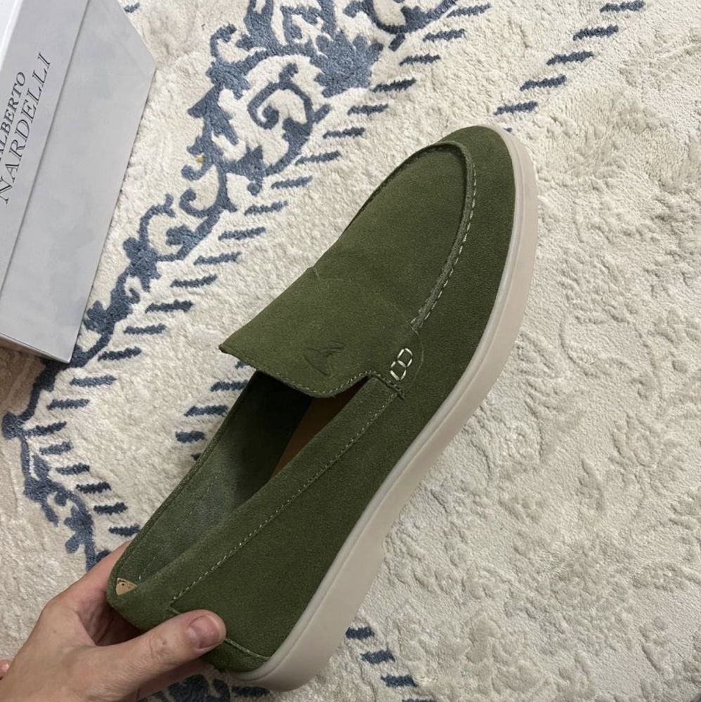 Лоферы Loro Piana свет темно синий