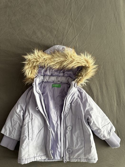 Зимни яке за бебе Benetton размер 82 см