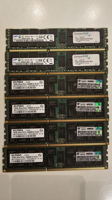 Memorie server 16GB 2Rx4 PC3L-10600R
