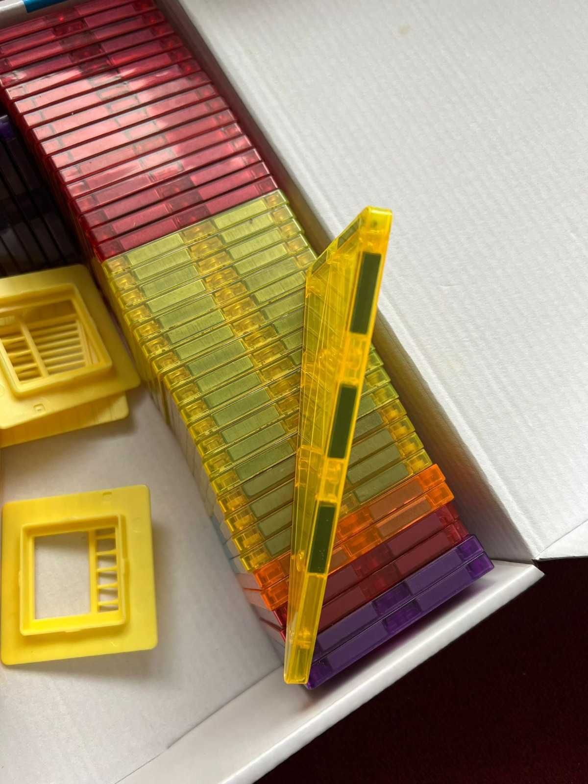 Set constructie magnetic 3D nou, 100 piese, 2+ ani, multicolor