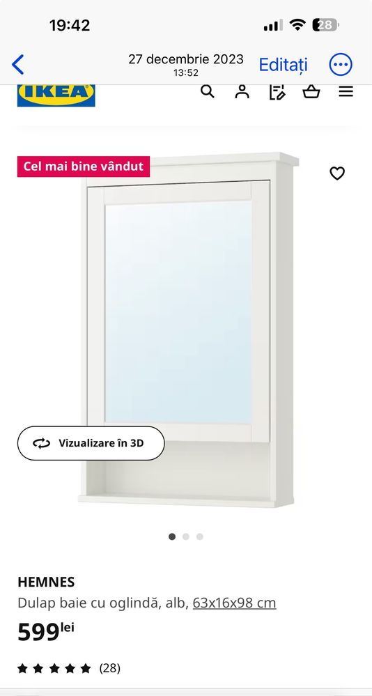 Dulap de baie Ikea