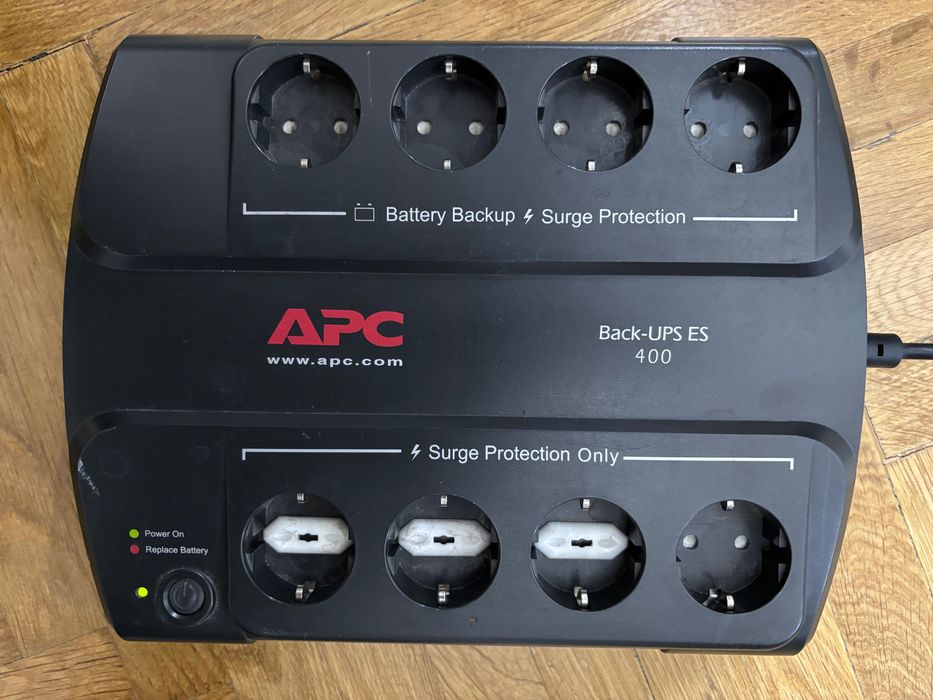 Sursa APC Back-UPS ES 400 cu 8 Prize Schuko si Baterie Buna
