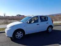 Dacia Sandero 2011, alb, motor pe benzină, fiscal pe loc.