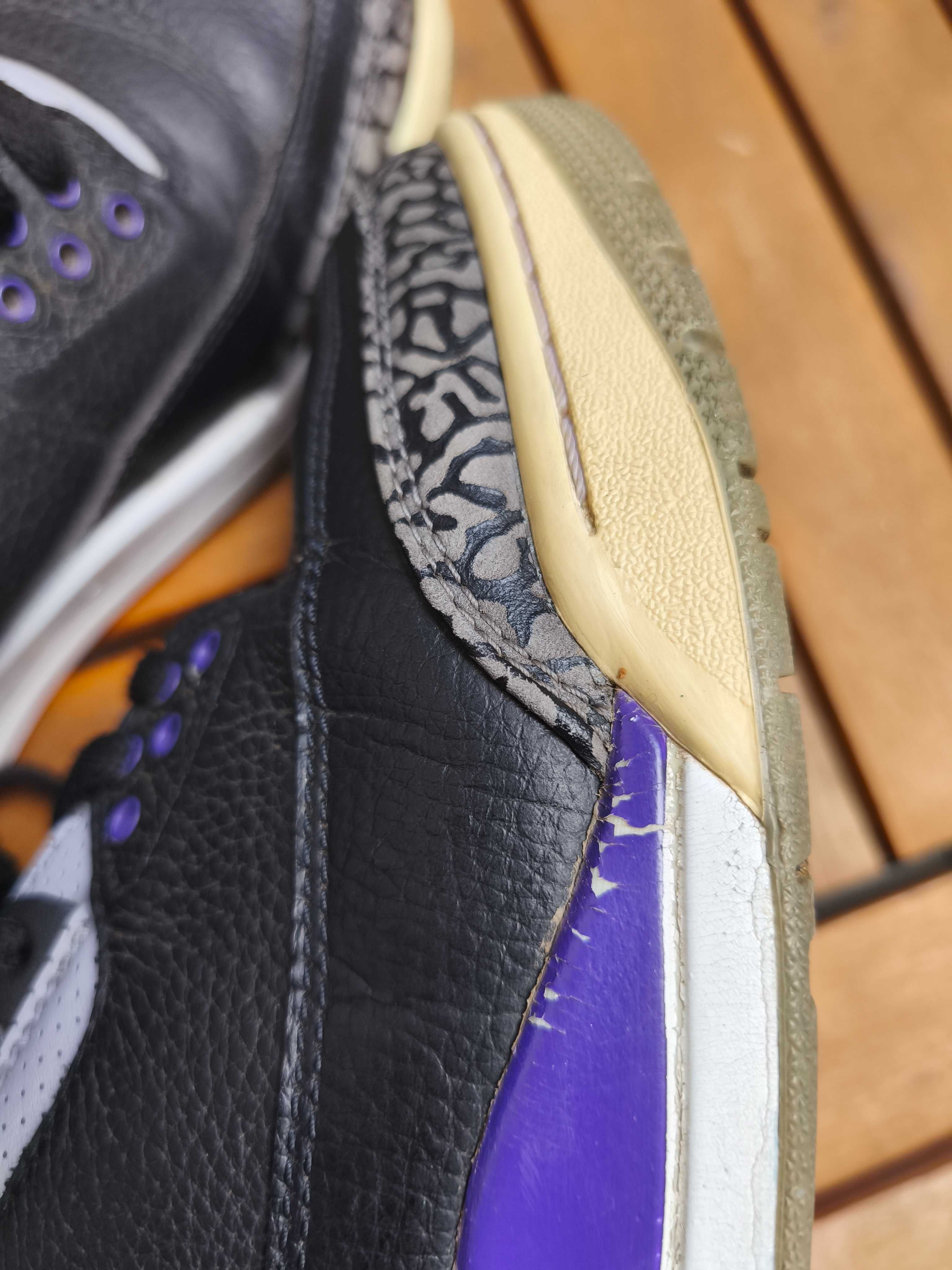 Air Jordan 3 Retro Black Court Purple