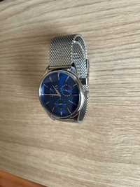 Мъжки ръчен часовник Filippo Loreti Calendar Silver Blue Mesh