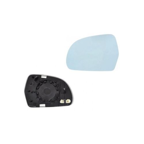 Geam oglinda Audi A3 2008-2010, A4/A5 B8 2008-2010, A6 10.2008-03.2011, A8 2007-2010, Q3 8U 2011-2015, Skoda Octavia 2 2008-2013, Superb 2008-2013 partea stanga BestAutoVest Albastra Asferica Cu incalzire