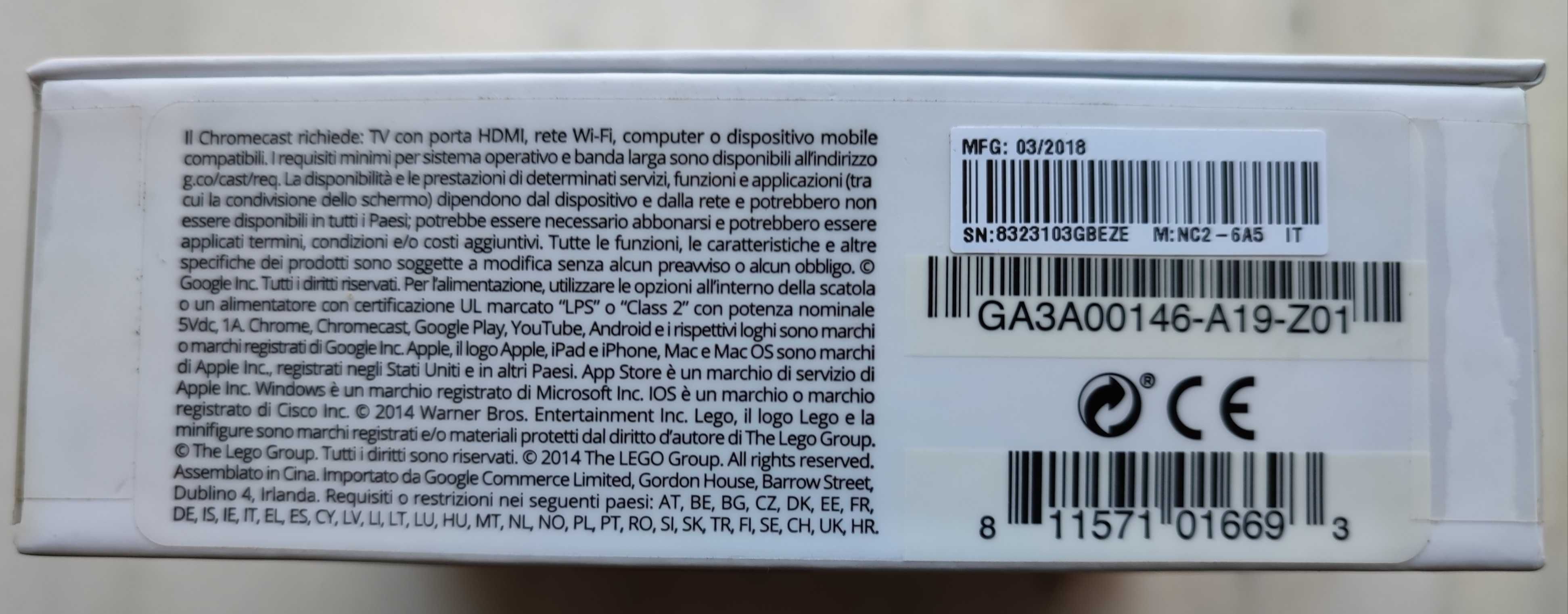 Google Chromecast SIGILAT