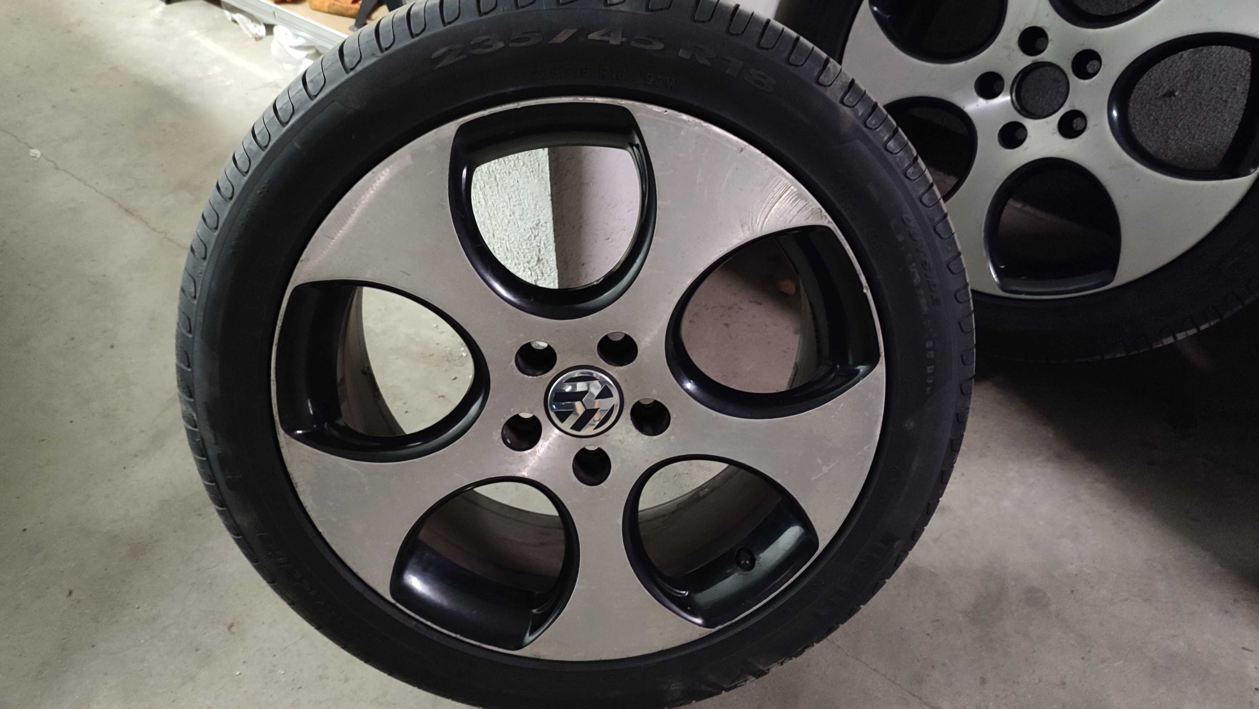 Джанти с гуми VW фолксваген GTI Monza 18" цола 7.5j 5x112 57.1 djanti