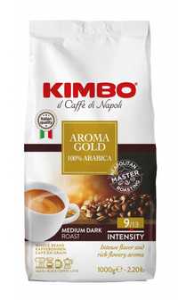 кафе KIMBO - AROMA GOLD 100% АРАБИКА зърна 1кг внос ИТАЛИЯ