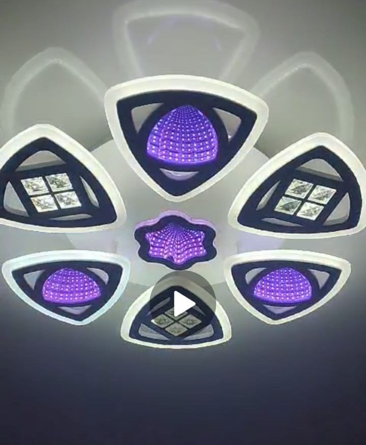 LED люстра 50*50 размер