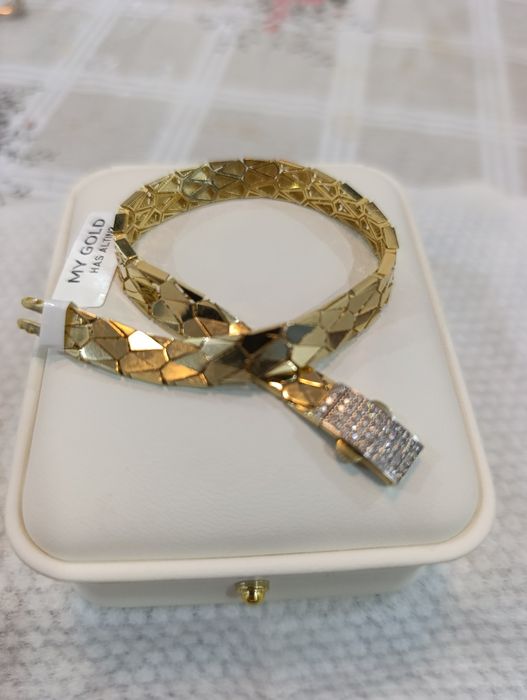 Золотое браслет, производства Турции Проба 585, вес 9,10