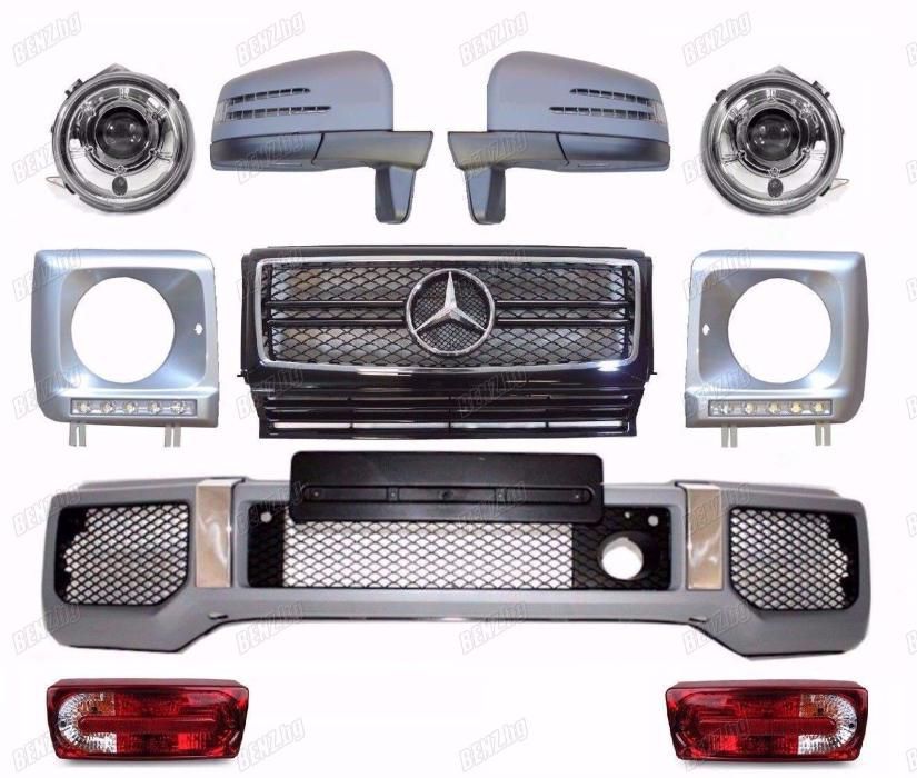 DRL LED капаци за фаровете на Mercedes G class W463. КИТАЙСКИ модел