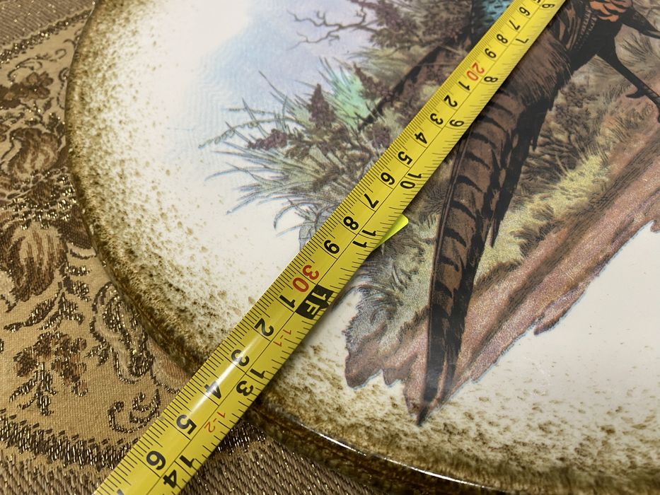 Винтидж италианска чиния с фазан Ceramica VARM 1980 г