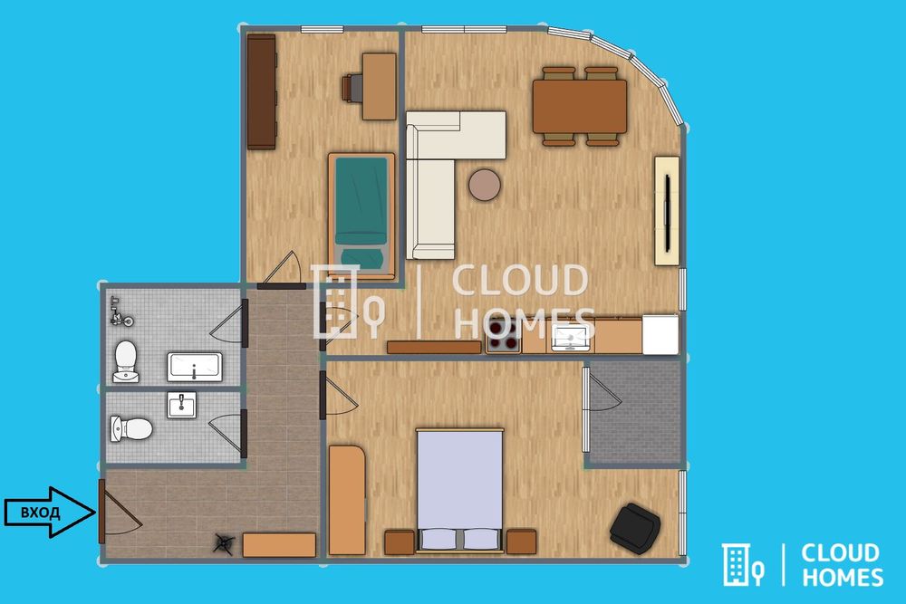 Дава се под наем Тристаен апартамент в София, Център - 91 кв.м за 799 € - Снимка #1