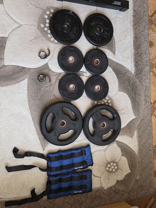 Комплект от тежести + лост + стойки