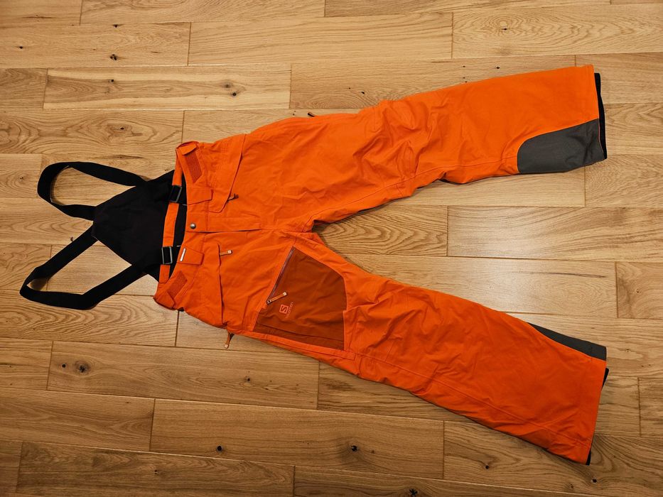 Pantaloni Ski Salomon Clima Pro Storm, cu bretele, adulti - marimea M