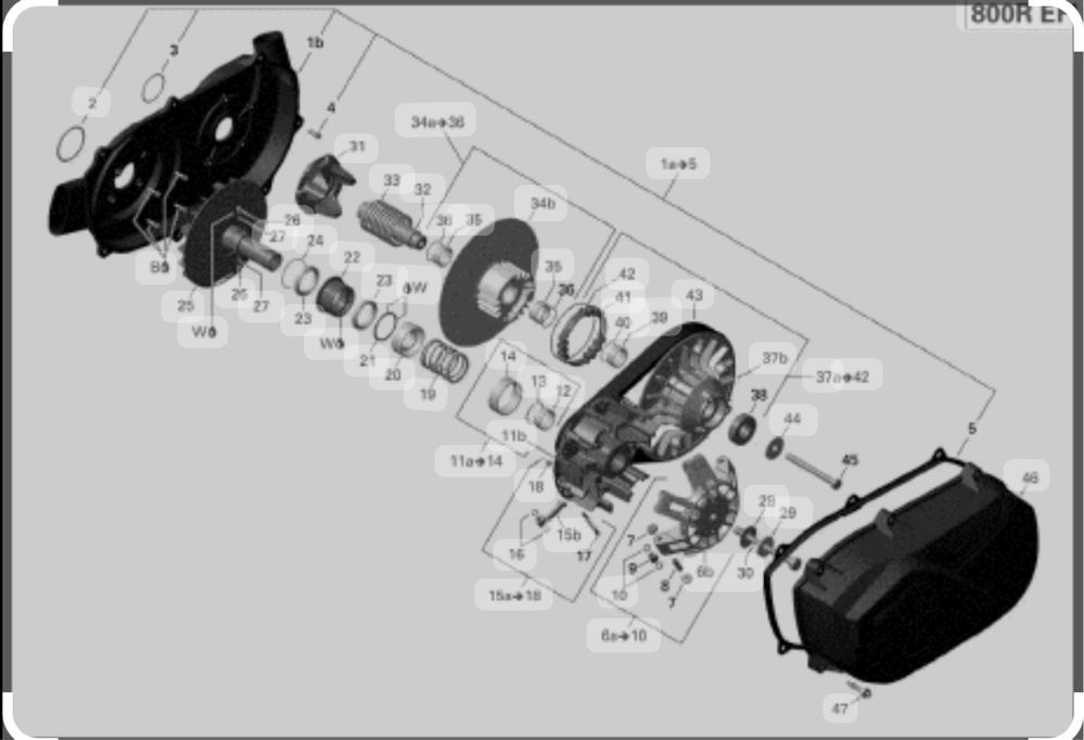 Bucse Variator Can am renegade/outlander