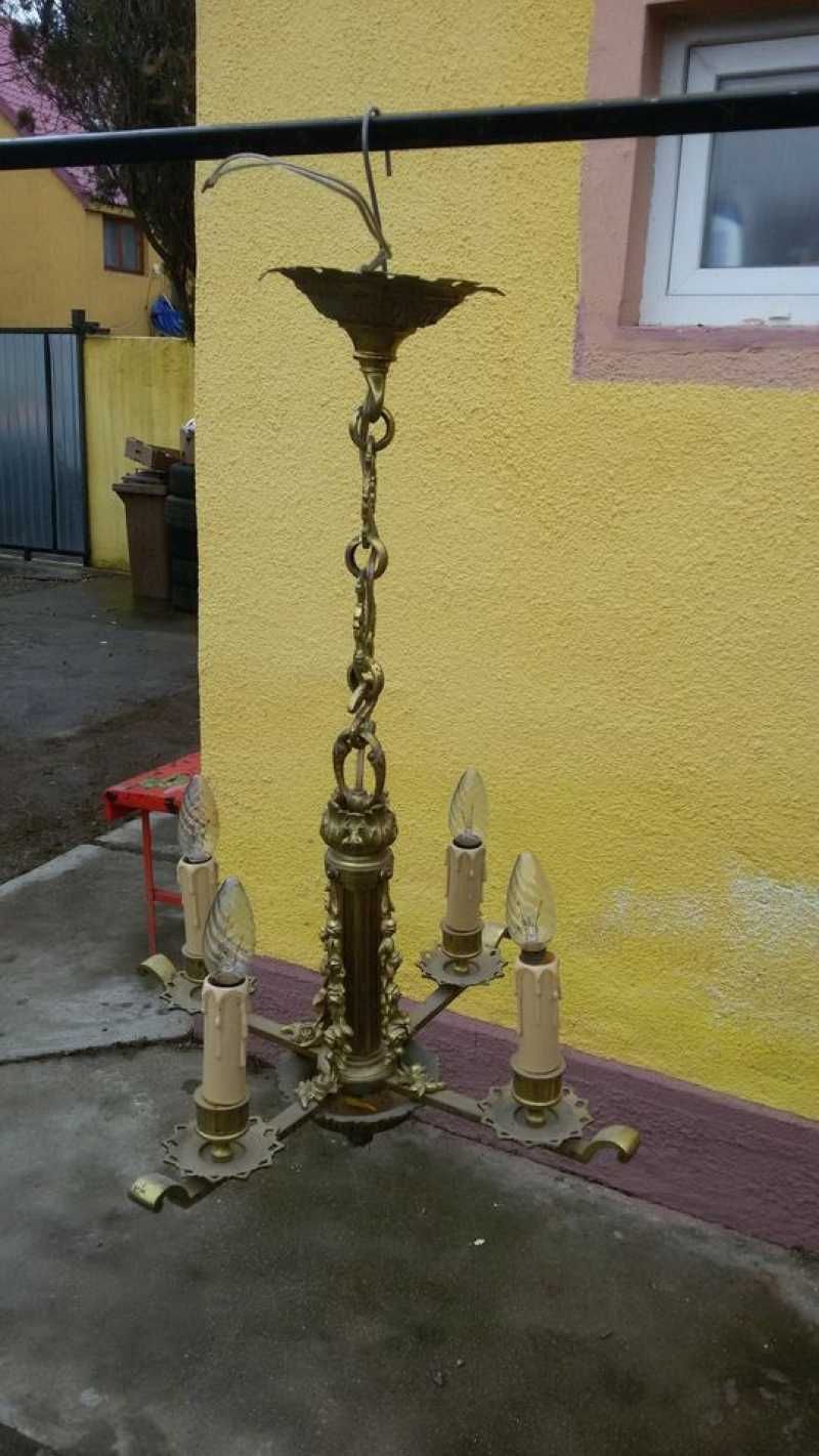 Candelabru cu 4 brate din bronz