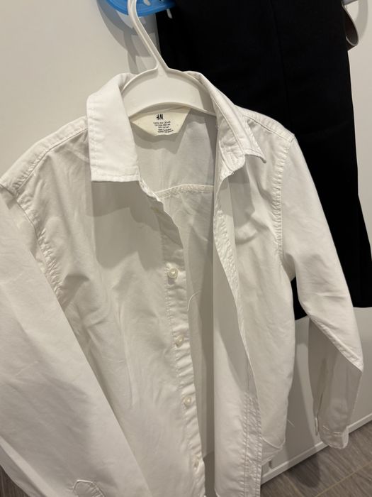 Set-Pantalon negru elegant si Camasa alba