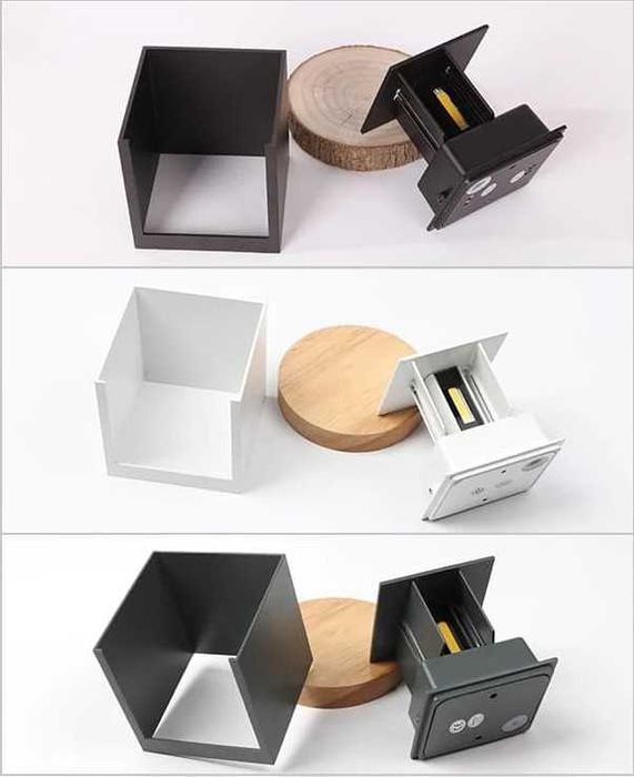 Aplica perete exterior CUBE, fascicul iluminare reglabil