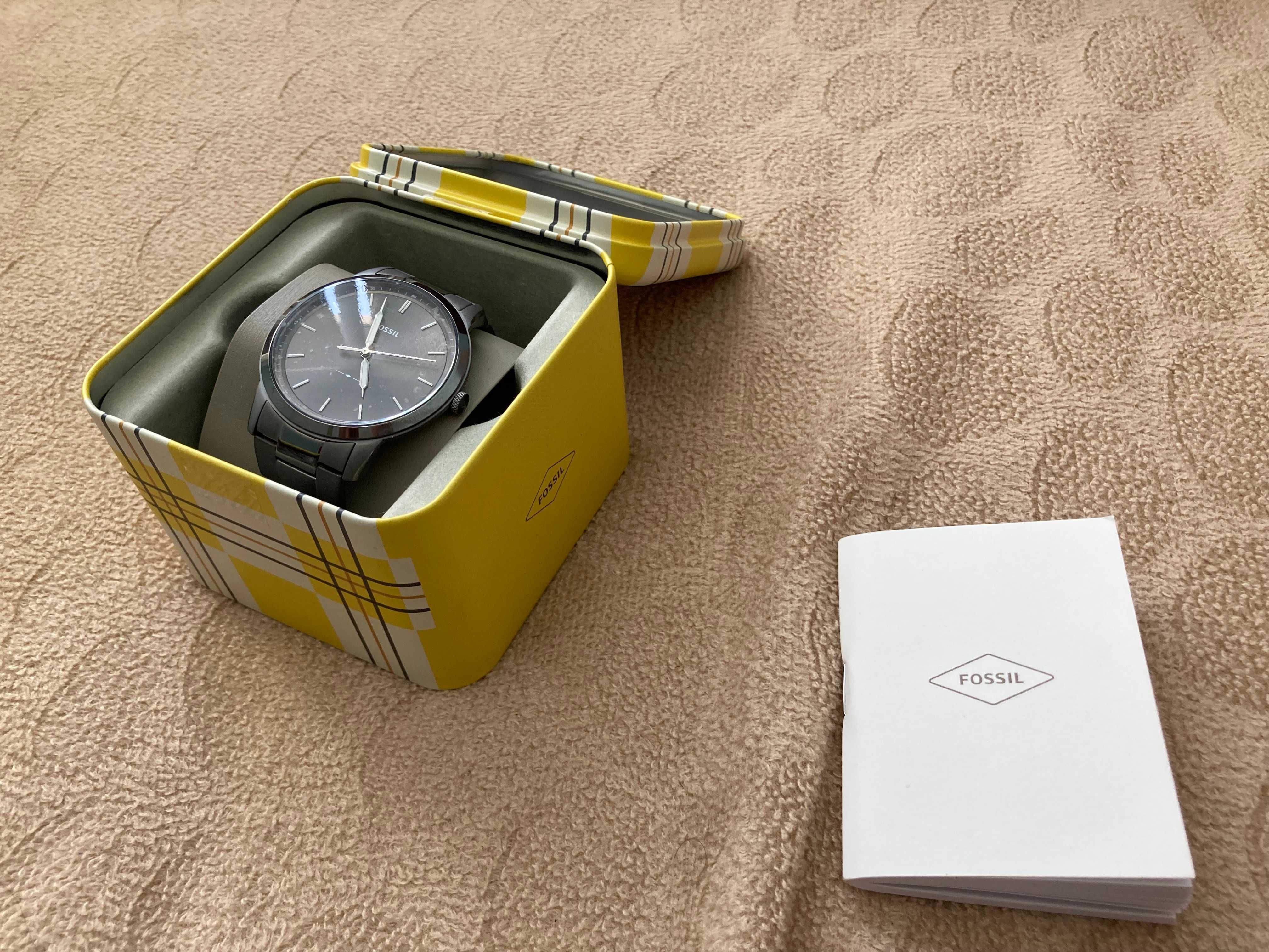 Fossil, Часовник The Minimalist с неръждаема стомана, Тъмносребрист