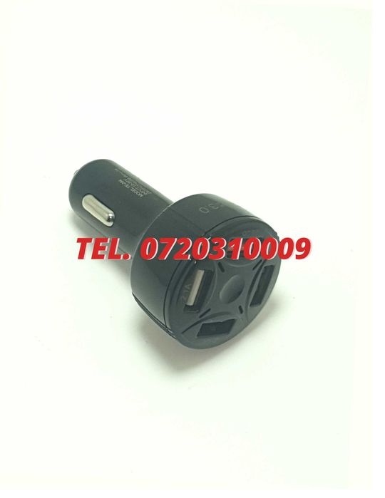 Incarcator Masina Auto 4 Porturi Bricheta Usb Qc Incarcare Rapida