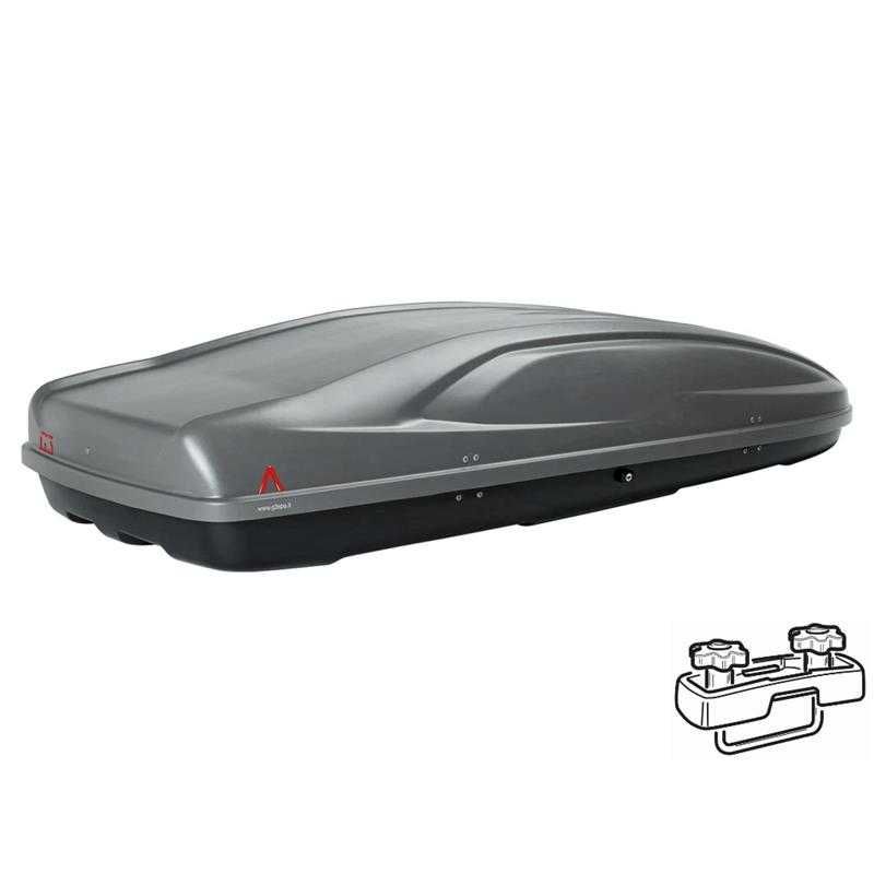 Багажник тип Автобокс Кутия G3 Spark eco 480 сив мат за автомобил