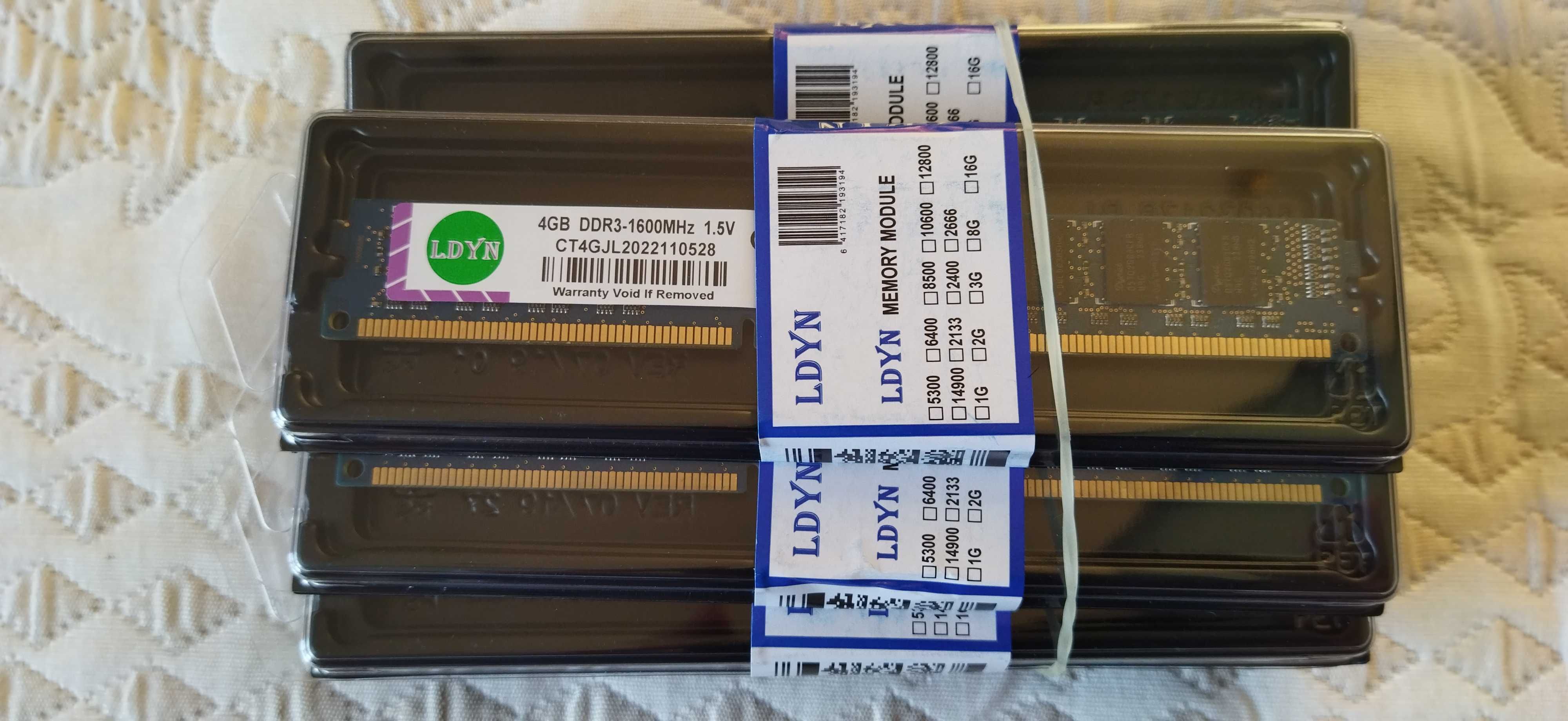 ОЗУ DDR3 4G 1600 МГц для настольного компьютера новая