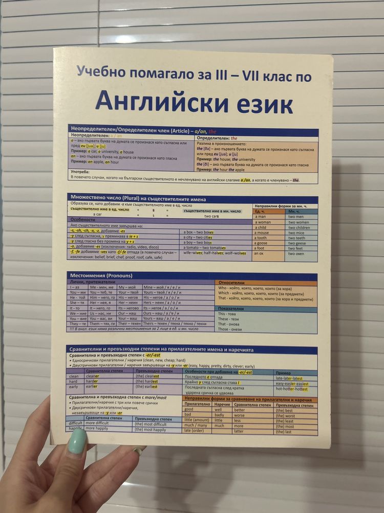 Помагала - Биология и Английски