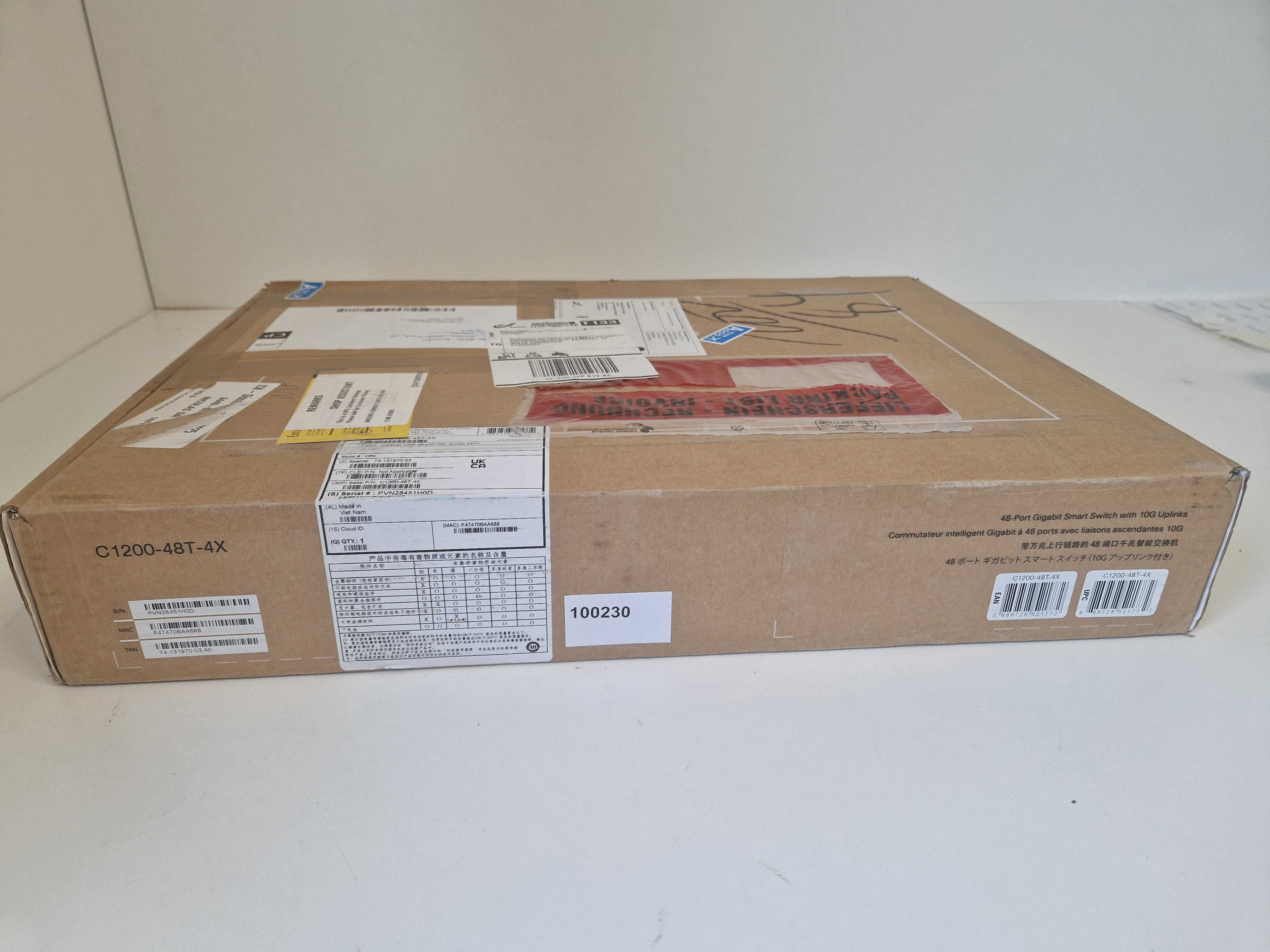 Cisco C1200-48T-4X мрежов суич Управляем L2/L3 Gigabit Ethernet