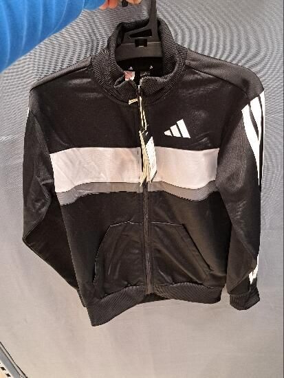 Trening Tiberio Adidas Negru-Alb Copii - produs resigilat Decathlon