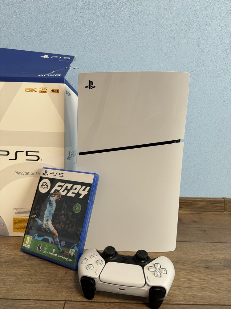 PlayStation 5 Slim Disc +fifa 2024 si garantie pana in 2027