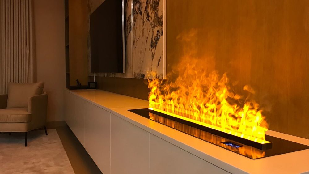 Электрические паровые 3d камины