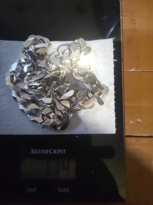 Масивен сребърен ланец 925 italy