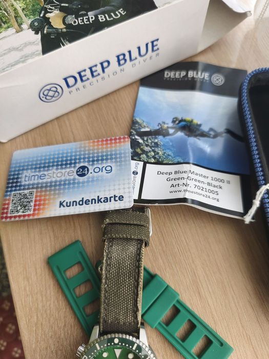 Deep blue Master 1000 automatic diver watch
