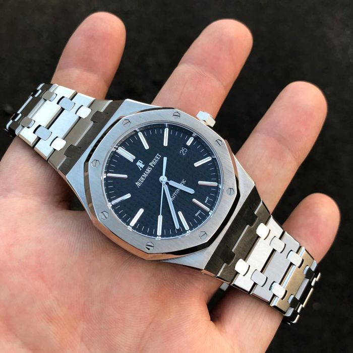 ceas ap royal oak black dial 41,mm