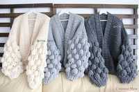 Cardigan lucrat manual