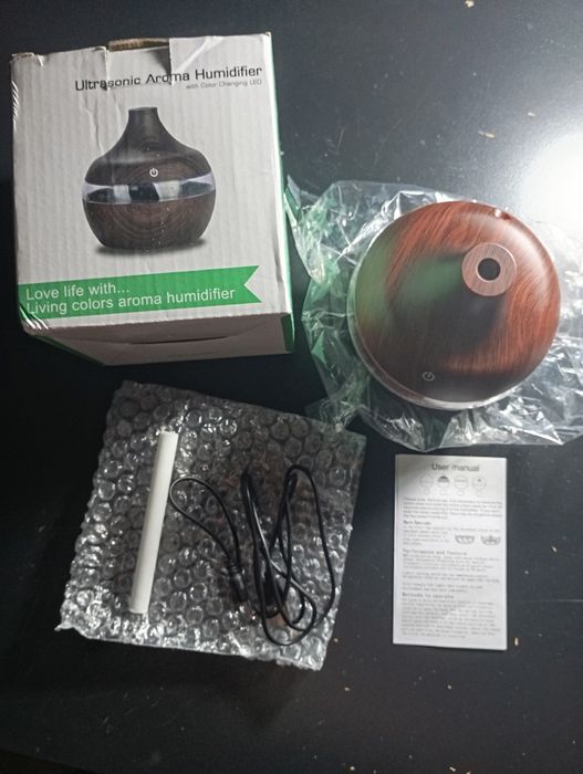 Dispersor aromaterapie ultrasonic, umidificator și lumini