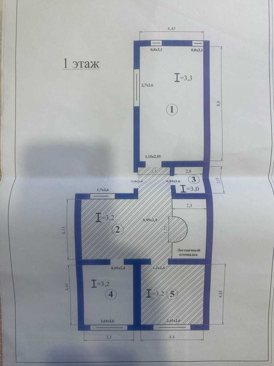 Южный Вокзал ул.Навруз 8-комн 4-сот 3-уровня 297 м² предчистовая