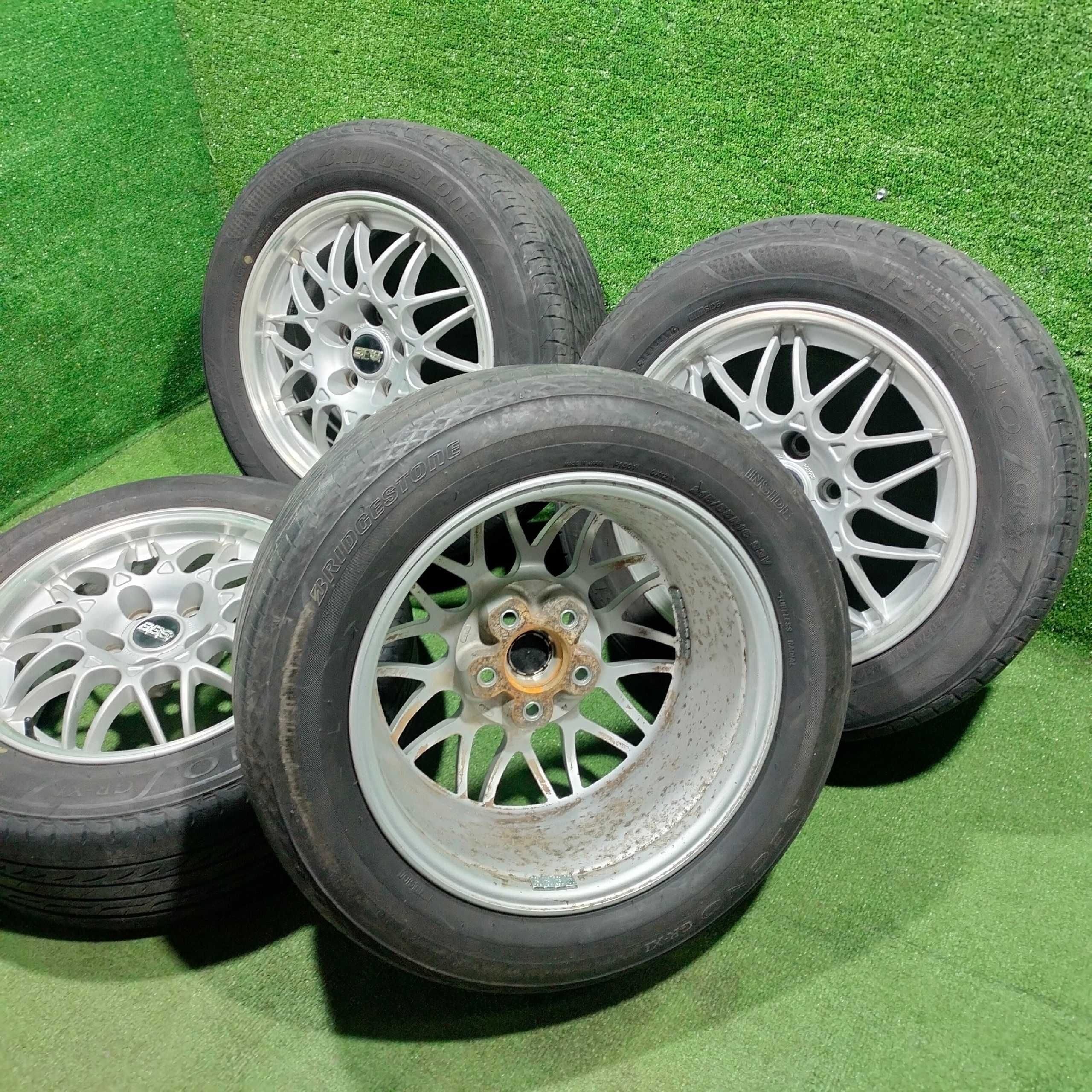 Продам Диск BBS Nissan с шинами Bridgestone 215/55R16 5/114,3 летний